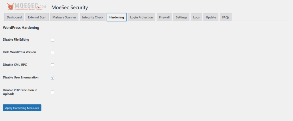 WordPress-Hardening-Options