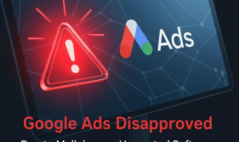 How to Fix Google Ads Disapproved Due to Malicious or Unwanted Software by MoeSec