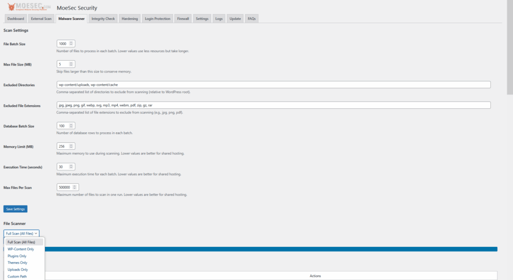MoeSec WordPress Security Plugin