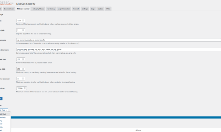 MoeSec WordPress Security Plugin