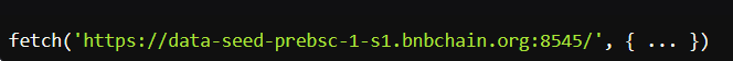 Connects to a Remote Blockchain RPC API